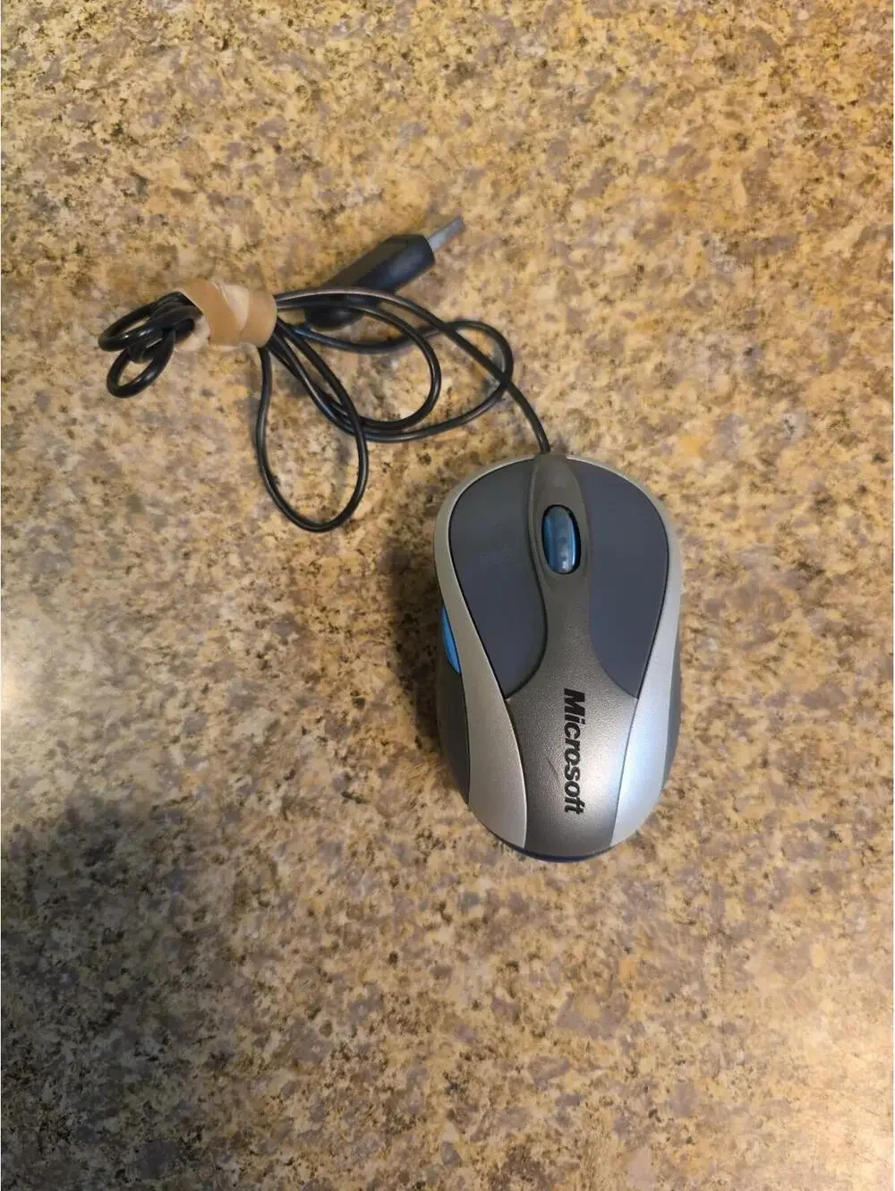 Vintage Microsoft Notebook Optical Mouse 3000 Model 1049 USB Wired - Working